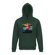 Alive - "Moving Smiles" Hoodie Bottle Green 1