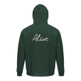 Alive - "Moving Smiles" Hoodie Bottle Green 2