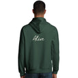 Alive - "Moving Smiles" Hoodie Bottle Green 4