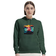 Alive - "Moving Smiles" Hoodie Bottle Green 5