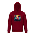Alive - "Moving Smiles" Hoodie Burgundy 1