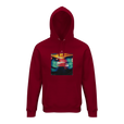 Alive - "Moving Smiles" Hoodie Burgundy 1