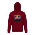 Alive - "Moving Smiles" Hoodie Burgundy 1