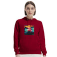 Alive - "Moving Smiles" Hoodie Burgundy 5