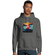 Alive - "Moving Smiles" Hoodie charcoal melange 3