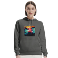 Alive - "Moving Smiles" Hoodie charcoal melange 5