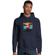 Alive - "Moving Smiles" Hoodie French Navy 3