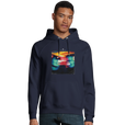 Alive - "Moving Smiles" Hoodie French Navy 3