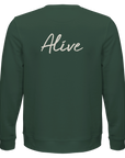 Alive - "Moving Smiles" Sweatshirt Bottle Green 2