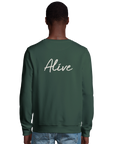 Alive - "Moving Smiles" Sweatshirt Bottle Green 4