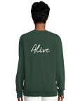 Alive - "Moving Smiles" Sweatshirt Bottle Green 6