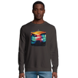 Alive - "Moving Smiles" Sweatshirt deep charcoal grey 3