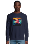 Alive - "Moving Smiles" Sweatshirt French Navy 3