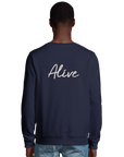 Alive - "Moving Smiles" Sweatshirt French Navy 4