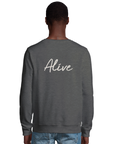 Alive - "Moving Smiles" Sweatshirt Grey Melange 4