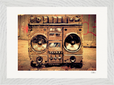 Blast Off Framed print 21x29.7 cm / 8x12" White frame 9