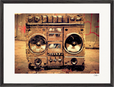 Blast Off Framed print 45x60 cm / 18x24″ Black frame