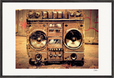Blast Off Framed print 60x90 cm / 24x36″ Black frame 52