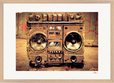 Blast Off Framed print A2 (42 x 59.4 cm) Wood frame 38