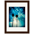 Bubbles and Sky Sticks Framed print 13x18 cm / 5x7″ Dark wood frame 45