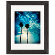 Bubbles and Sky Sticks Framed print 15x20 cm / 6x8″ Black frame 43