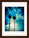 Bubbles and Sky Sticks Framed print 15x20 cm / 6x8″ Dark wood frame 41