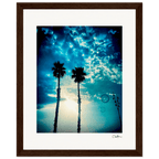 Bubbles and Sky Sticks Framed print 20x25 cm / 8x10″ Dark wood frame 48