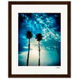 Bubbles and Sky Sticks Framed print 20x25 cm / 8x10″ Dark wood frame 48