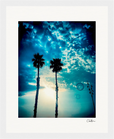 Bubbles and Sky Sticks Framed print 20x25 cm / 8x10″ White frame 8