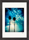 Bubbles and Sky Sticks Framed print 21x29.7 cm / 8x12" Black frame 45