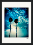 Bubbles and Sky Sticks Framed print 21x29.7 cm / 8x12" Black frame 61
