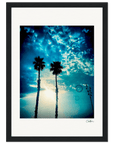 Bubbles and Sky Sticks Framed print 21x29.7 cm / 8x12" Black frame 61
