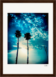 Bubbles and Sky Sticks Framed print 21x29.7 cm / 8x12" Dark wood frame 42