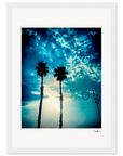 Bubbles and Sky Sticks Framed print 21x29.7 cm / 8x12" White frame 14