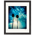 Bubbles and Sky Sticks Framed print 27x35 cm / 11x14″ Black frame 40