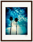 Bubbles and Sky Sticks Framed print 27x35 cm / 11x14″ Dark wood frame 39