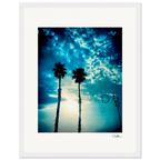 Bubbles and Sky Sticks Framed print 27x35 cm / 11x14″ White frame 19