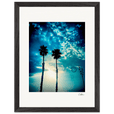 Bubbles and Sky Sticks Framed print 30x40 cm / 12x16″ Black frame 36