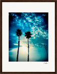 Bubbles and Sky Sticks Framed print 30x40 cm / 12x16″ Dark wood frame 46