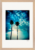 Bubbles and Sky Sticks Framed print 30x45 cm / 12x18″ Wood frame 30