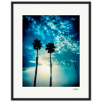 Bubbles and Sky Sticks Framed print 40x50 cm / 16x20″ Black frame 50