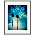 Bubbles and Sky Sticks Framed print 40x50 cm / 16x20″ Black frame 50