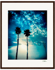 Bubbles and Sky Sticks Framed print 40x50 cm / 16x20″ Dark wood frame 37