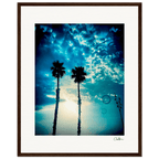 Bubbles and Sky Sticks Framed print 40x50 cm / 16x20″ Dark wood frame 37