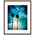 Bubbles and Sky Sticks Framed print 40x50 cm / 16x20″ Dark wood frame 37