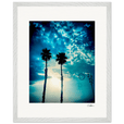 Bubbles and Sky Sticks Framed print 40x50 cm / 16x20″ White frame 8