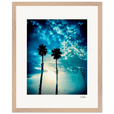 Bubbles and Sky Sticks Framed print 40x50 cm / 16x20″ Wood frame 35