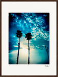 Bubbles and Sky Sticks Framed print 45x60 cm / 18x24″ Dark wood frame 40