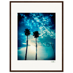 Bubbles and Sky Sticks Framed print 45x60 cm / 18x24″ Dark wood frame 40