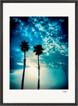 Bubbles and Sky Sticks Framed print 50x70 cm / 20x28″ Black frame 46